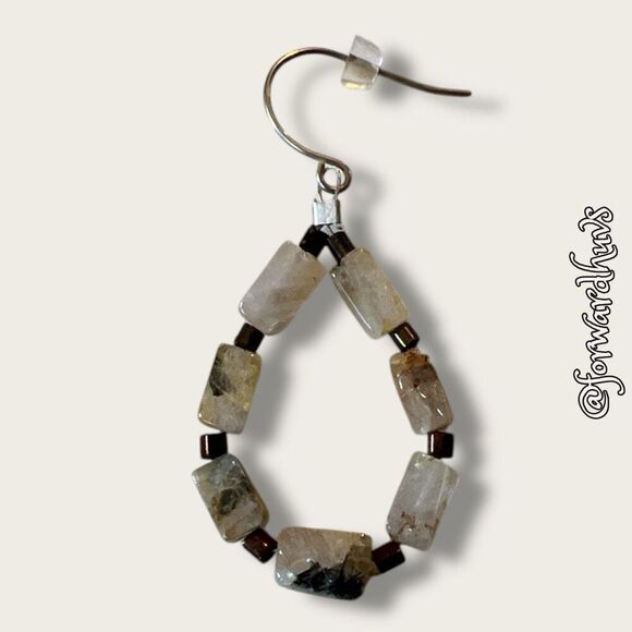 Hand Crafted Stone Dangle Earrings - Picture 6 of 10